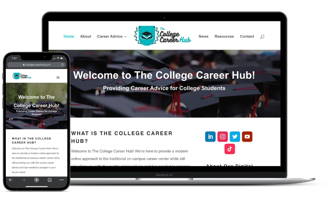 College Career Hub Web Design